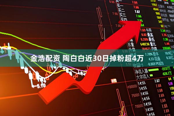金浩配资 陶白白近30日掉粉超4万