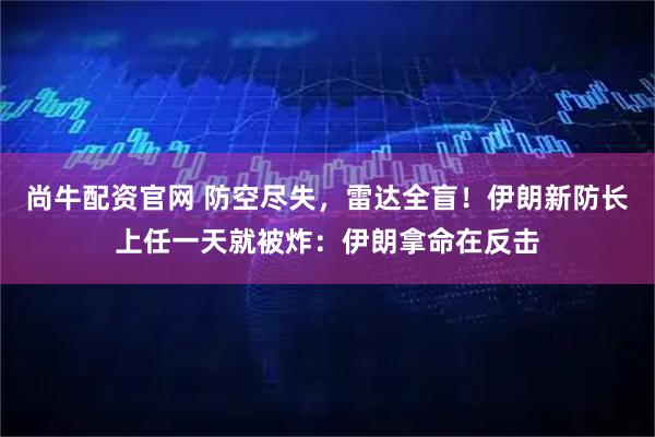 尚牛配资官网 防空尽失，雷达全盲！伊朗新防长上任一天就被炸：伊朗拿命在反击